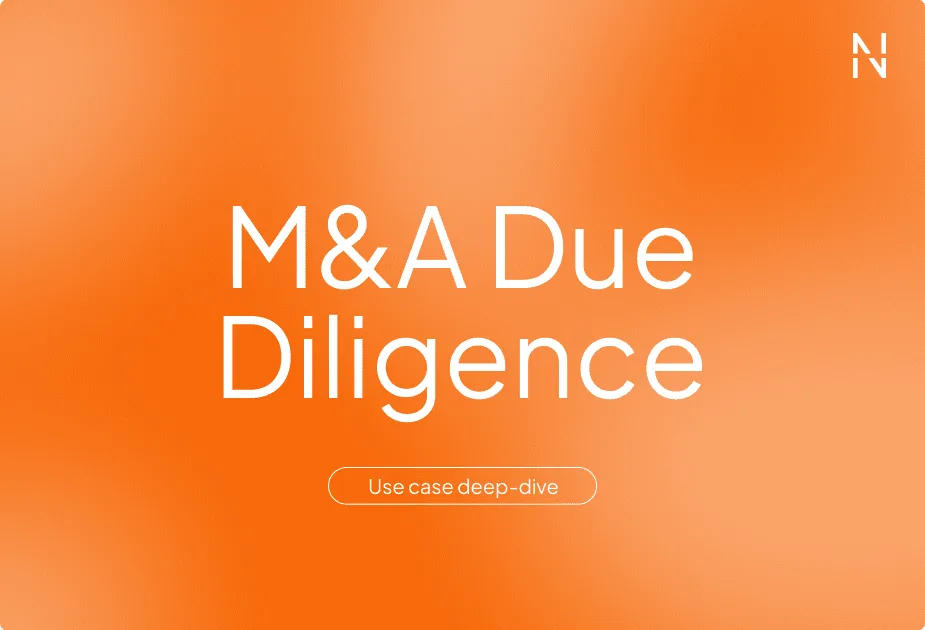 How Normain speeds up the M&A Due Diligence process by 80%
