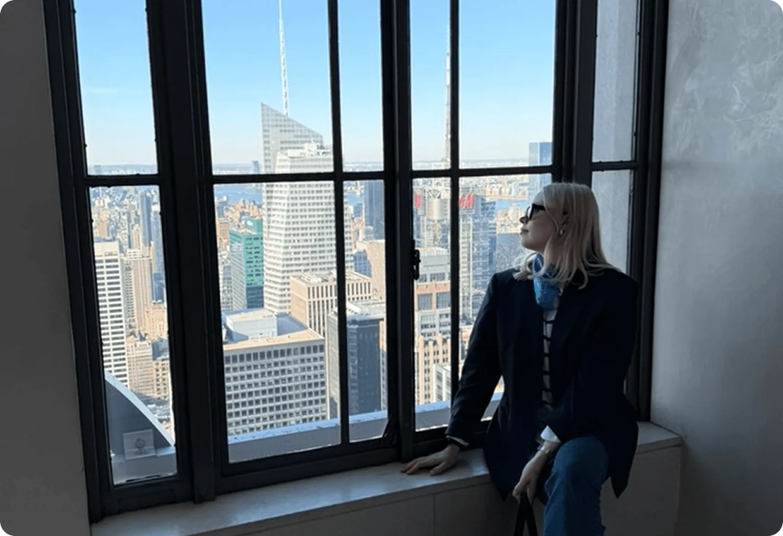 A view over Manhattan from a SACCNY event